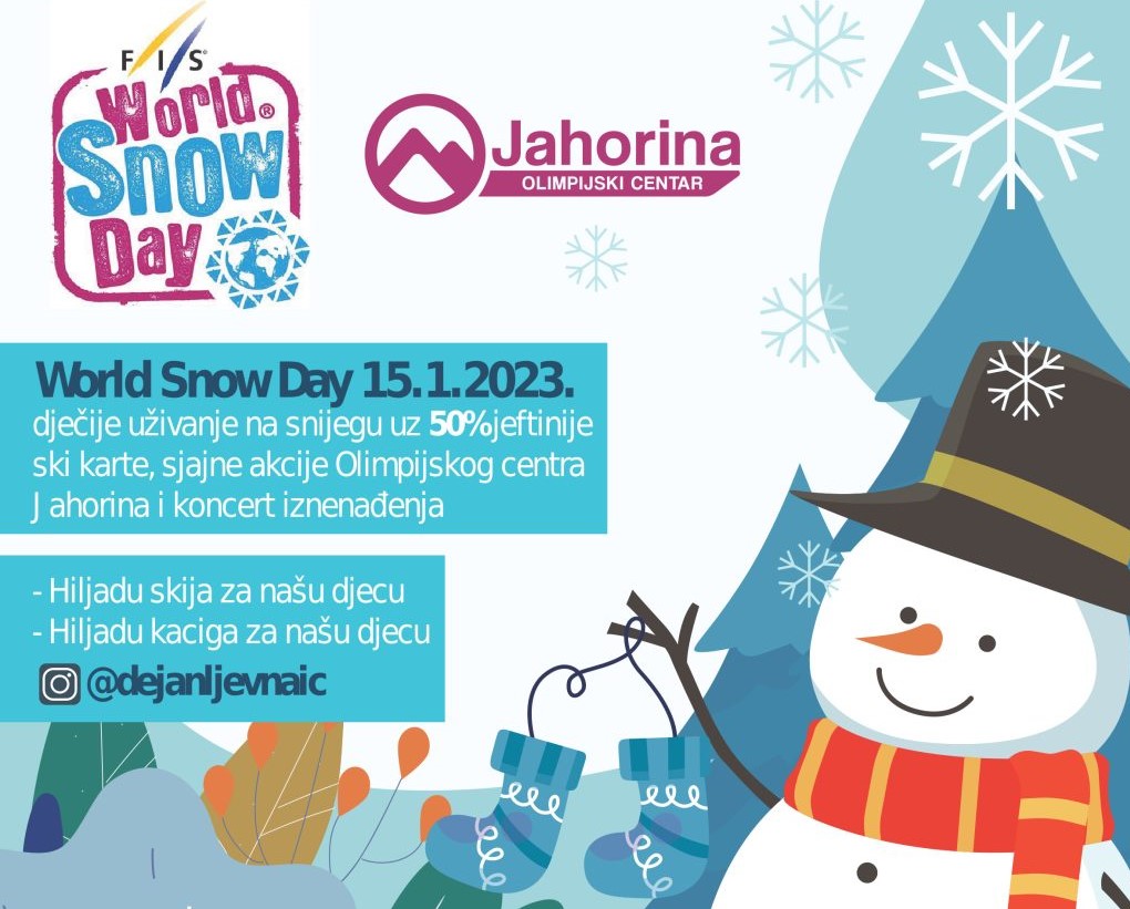 Olimpijski centar Jahorina daruje djecu povodom 15. januara - Svjetskog dana snijega